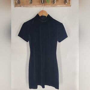 Elegant Black Velvet Dress | Size S